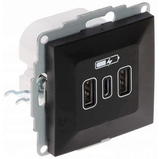 Nabíjecí Zásuvka SANTRA/4108-19/EPN Usb 5V DC 3.4A Elektro-Plast