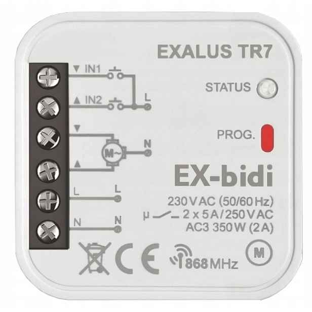 Ovládač Rolet Wifi Smart Home Dopuszkový Ex-bidi Exalus
