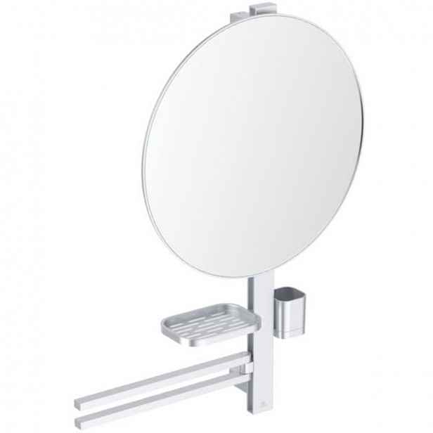 Zrcadlová skříňka Ideal Standard Alu+ 67x82 cm silver matte BD587SI