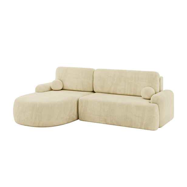 ALTDECOR ROHOVÁ SEDAČKA s funkcí spaní a úložným prostorem LIRA-L - 264x172x89 béžová