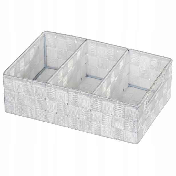 Koupelnový Kontejner Na Kosmetiku Organizér Košík Bílý 21X32X10 CM