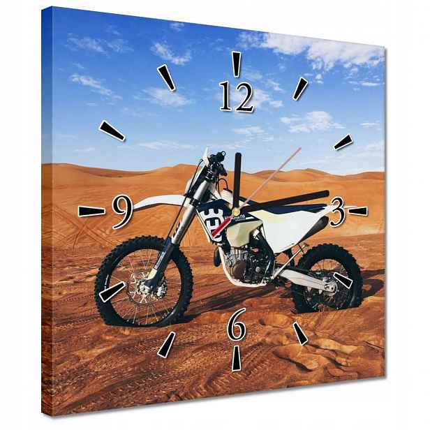 Motokrosové hodiny na poušti 30x30
