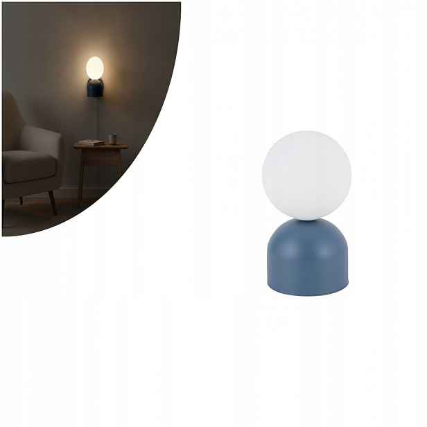 Noční lampa Miki loft na komodu modrá, útulná atmosféra Tk Lighting