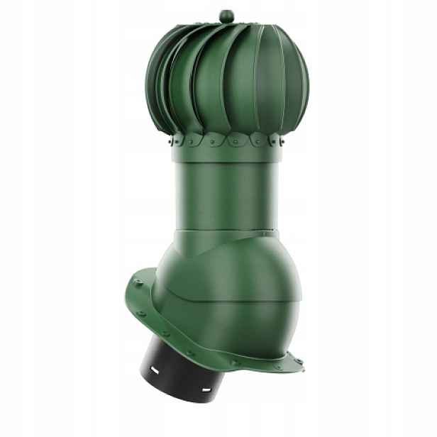 Rotační krb Rotoline profil B, průměr 150 mm, kulatý, zelený