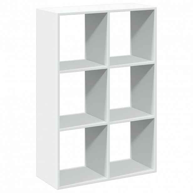vidaXL Knihovna/dělící stěna bílá 69,5x29x103,5 cm kompozitní dřevo
