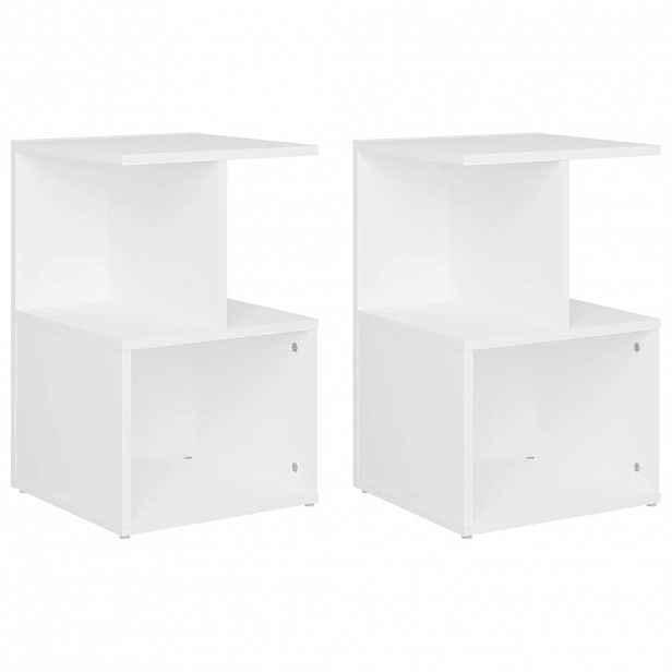 vidaXL Noční stolky 2 ks bílé 35 x 35 x 55 cm kompozitní dřevo