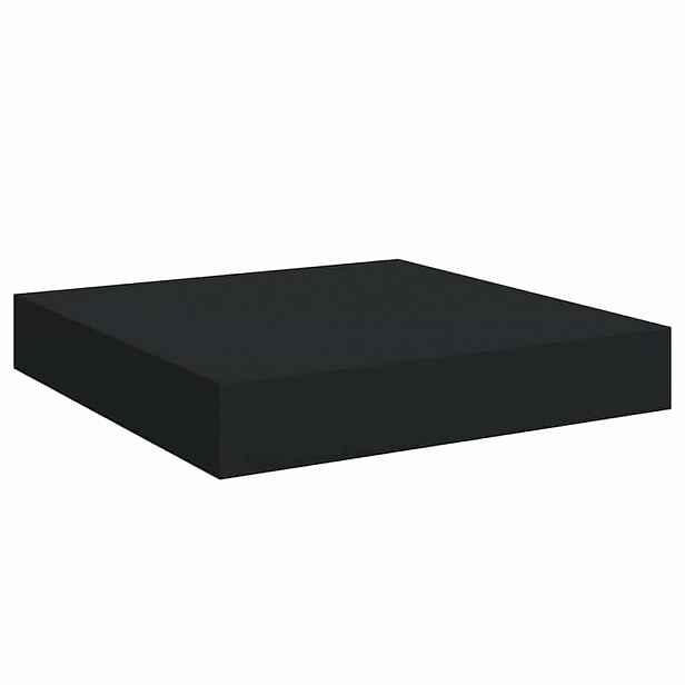 vidaXL Plovoucí nástěnná police černá 23 x 23,5 x 3,8 cm MDF
