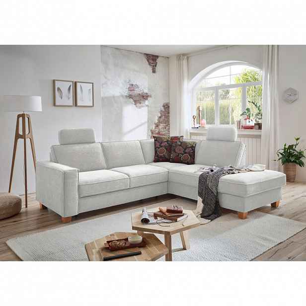 Sit & More ROHOVÁ SEDAČKA, textil, barvy stříbra