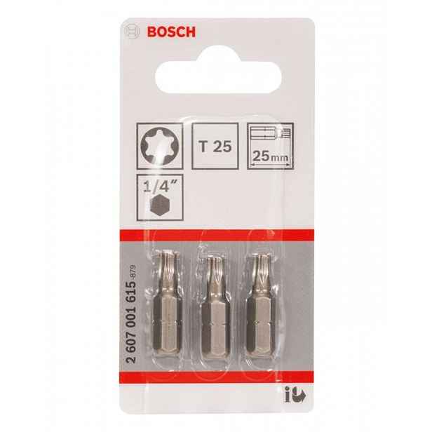 Bosch - Sada bitů T25, délka 25 mm, 3 ks 2607001615