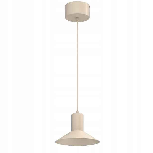 Luminex Nox závěsná lampa béžová 20 cm kužel GU10 1x