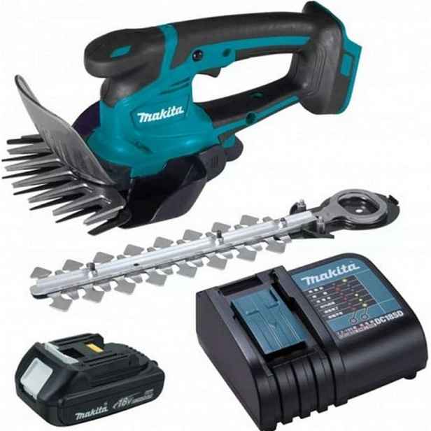 Makita - 18V AKU nůžky na trávu, 1x aku 1,5 Ah LXT, nabíječka DUM111SYX