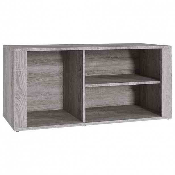 vidaXL Botník šedý sonoma 100x35x45 cm kompozitní dřevo