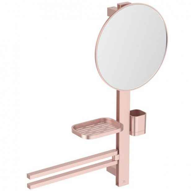 Zrcadlová skříňka Ideal Standard Alu+ 58x72 cm rosé BD588RO