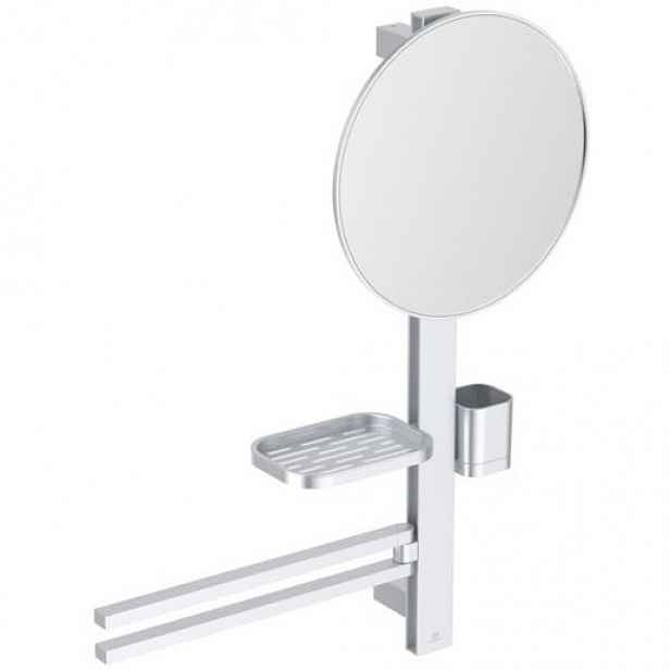 Zrcadlová skříňka Ideal Standard Alu+ 58x72 cm silver matte BD588SI
