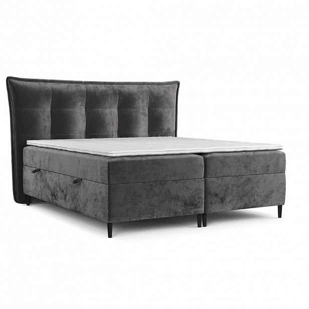 AltaBeds POSTEL BOXSPRING LAS PALMAS 180/200 cm Ocelová