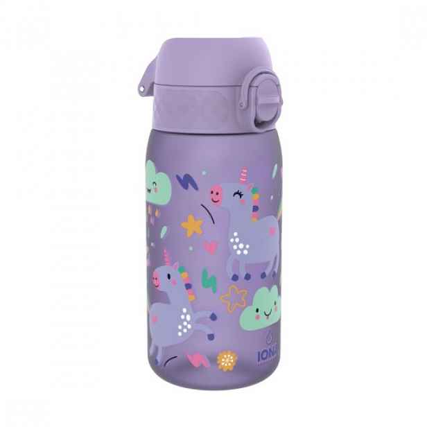 Dětská láhev na vodu, recyclon™, 350 ml, Periwinkle, Unicorns - Ion8