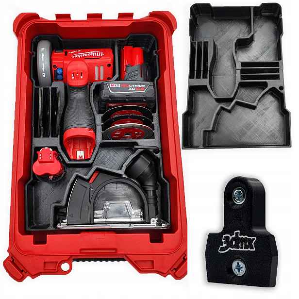 Organizér Vložka Milwaukee Packout pro M12 Fcot Úhlová Bruska Dárek