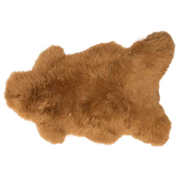 Ovčí kůže Koberec Kobereček Barva Hořčicová Camel