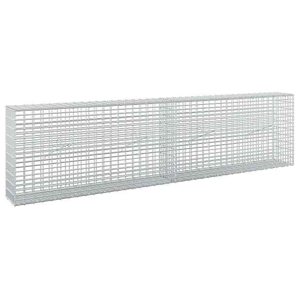 vidaXL Gabion s drátem 3,5 mm a síťkou 5x2,5 cm 200x20x50 cm