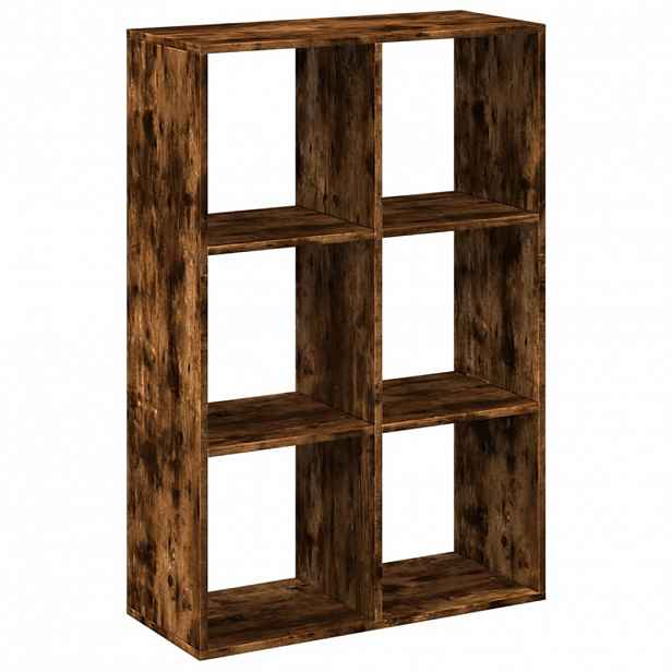 vidaXL Knihovna/dělící stěna kouřový dub 69,5x29x103,5 cm kompozit