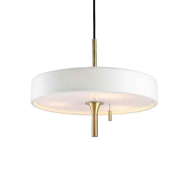 Závěsná lampa Artdeco bílo-zlatá