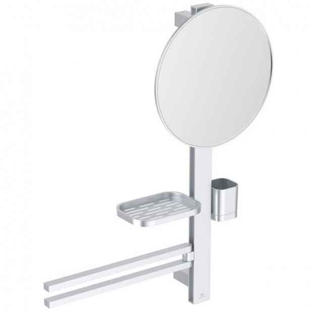 Zrcadlová skříňka Ideal Standard Alu+ 58x72 cm silver matte BD588SI