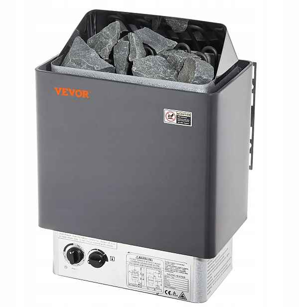Kamna 8 kW 400 V, časovač pro domácnost a Spa, 110 °C