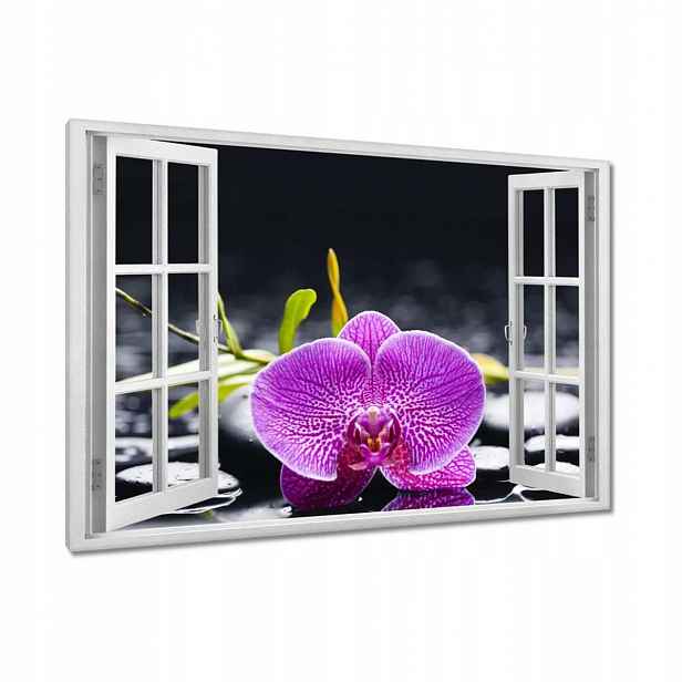 Obrazy 90x60 Fialová orchidej