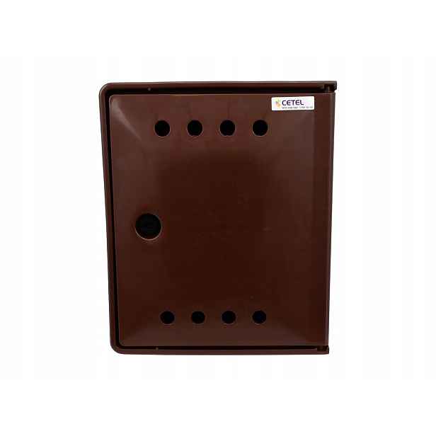 Plynová skříňka 250x300x150 hnědá s ventilem