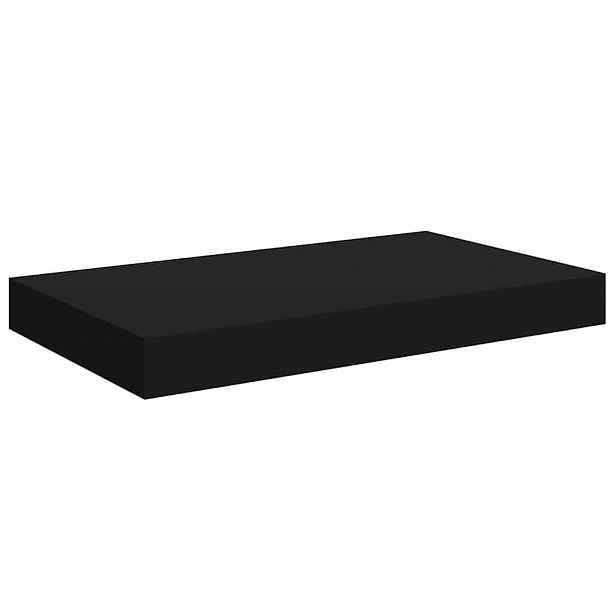 vidaXL Plovoucí nástěnná police černá 40 x 23,5 x 3,8 cm MDF