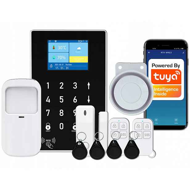 Alarm Rtx bezdrátový set Tuya WiFi Rfid Gsm