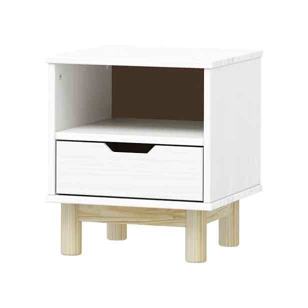 Idea Noční stolek 1 zásuvka BONITO 2 bílý lak
