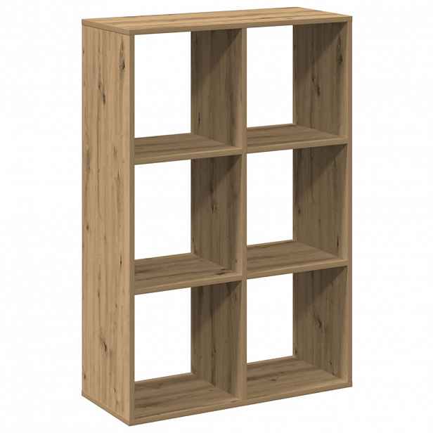 vidaXL Knihovna/dělící stěna dub artisan 69,5x29x103,5 cm kompozit