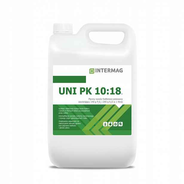Hnojivo Uni Pk 10:18 vícesložkové Intermag 5L Unipk 1018 fosfor draselný Max