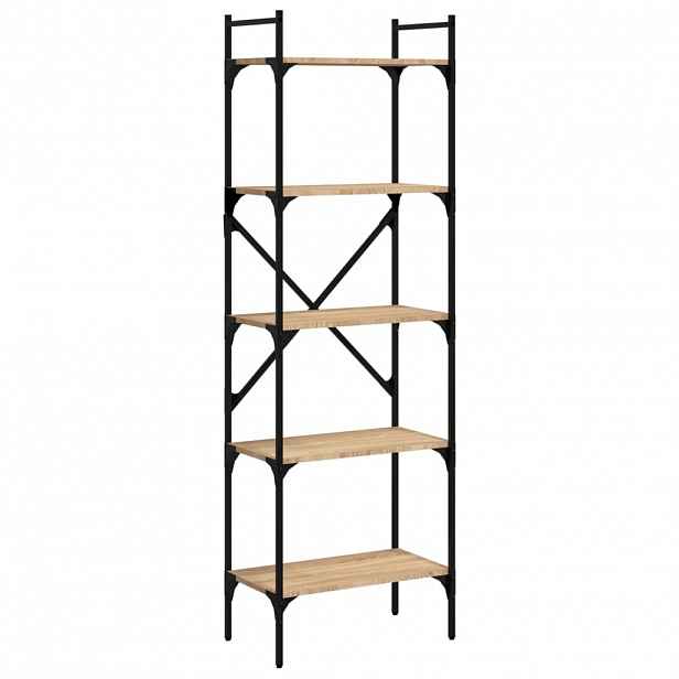 vidaXL Knihovna s 5 policemi dub sonoma 56 x 31,5 x 174 cm kompozit