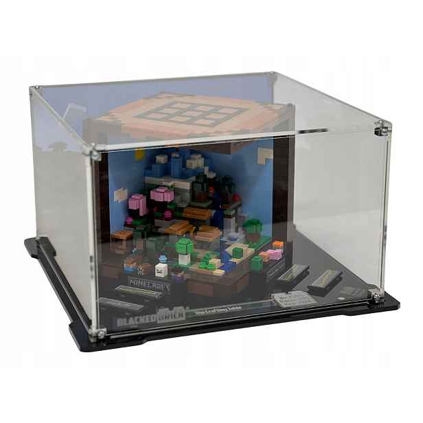 Vitrína s pozadím Blacked Brick pro Lego Minecraft 21265 Pracovní stůl