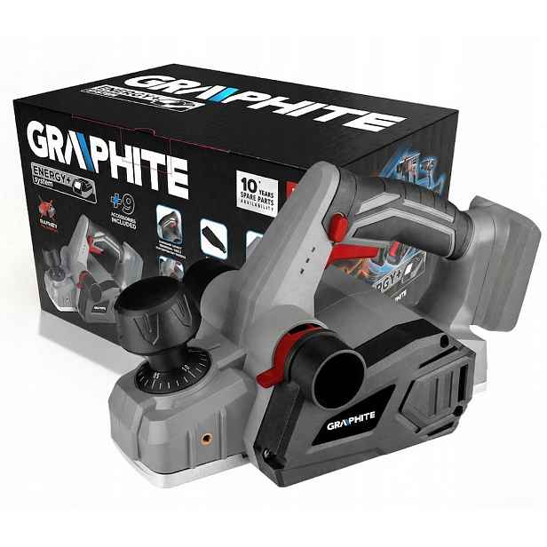 Akumulátorový hoblík Energy+ 18 V bez akumulátoru Graphite