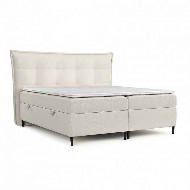 AltaBeds POSTEL BOXSPRING LAS PALMAS 200/200 cm Světle béžová