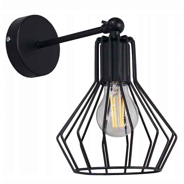 Nástěnná nástěnná lampa Bell černá nástěnná svítidla loftové Led lampy