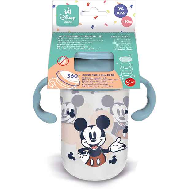 STOR Trénovací hrnek s uchy 395ml MICKEY