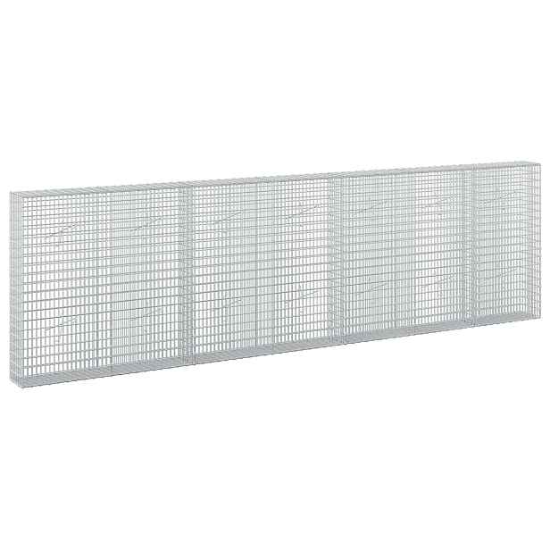 vidaXL Gabion s drátem 3,5 mm a síťkou 5x2,5 cm 350x20x100 cm