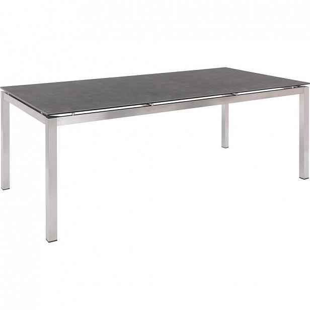 ZAHRADNÍ STŮL, kov, sklo, 200/100/75 cm Amatio