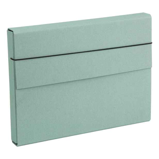 Zelený kartonový organizér Olof Canvas Paper Laminate – Bigso