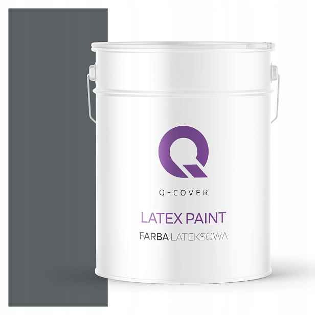 Barva Latexová Barva Antracit H0912 10L Mat Polský Výrobce