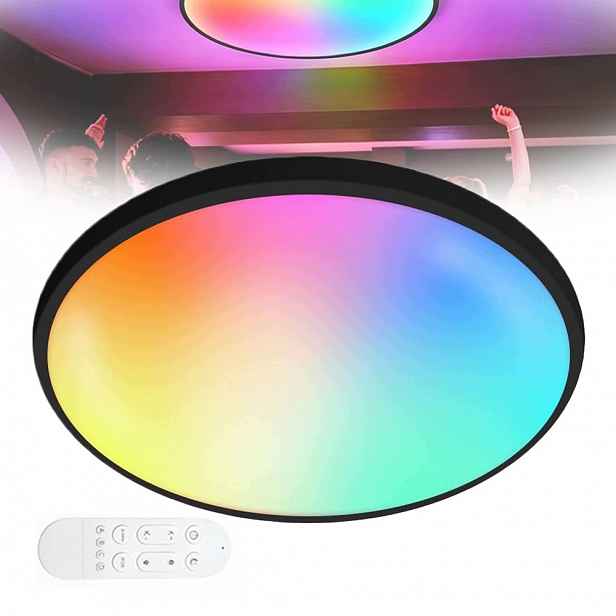 Lampa Stropní Svítidlo Led Rgb Bílá Cct 2700K-6500K Wifi Dálkový Ovladač