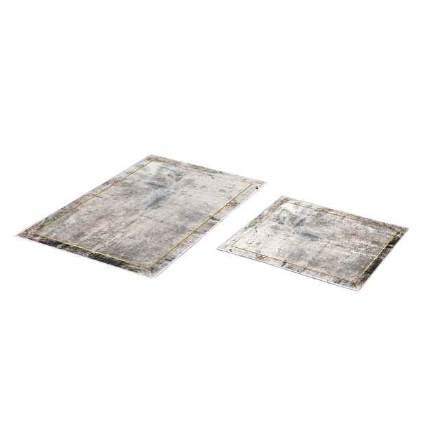 Šedo-hnědé koupelnové předložky v sadě 2 ks 60x100 cm – Foutastic