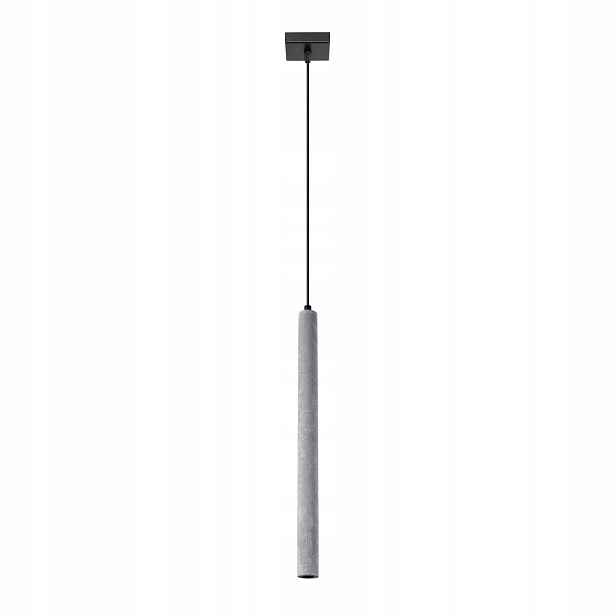 Sollux Lighting Závěsná lampa Pastelo Beton Šedo-černá Ø8 cm