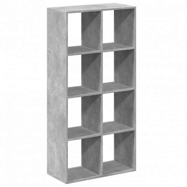 vidaXL Knihovna/dělící stěna betonově šedá 69,5x29x137,5 cm kompozit