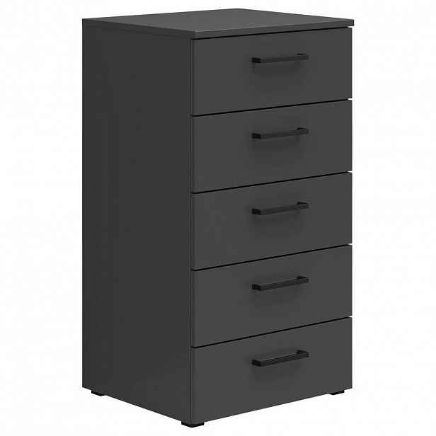 Carryhome KOMODA, barvy grafitu, 45/83/40 cm