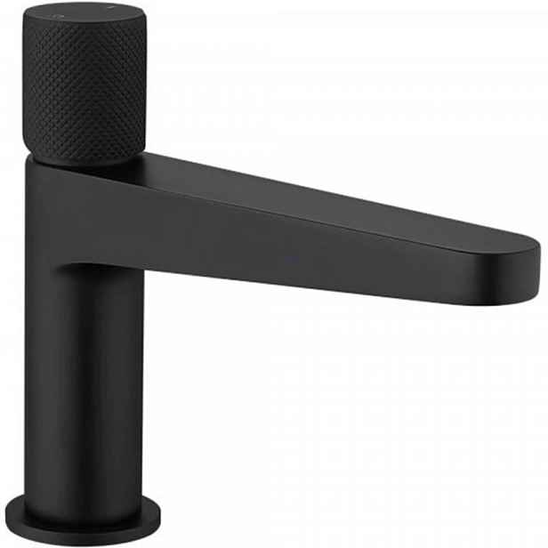 Umyvadlová stojánková baterie Loreta Grip - nízká - černá matná - 423580